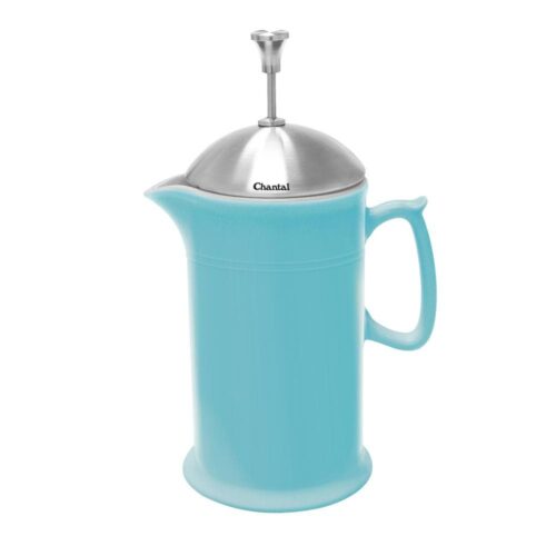 28 oz. Ceramic French Press in Aqua