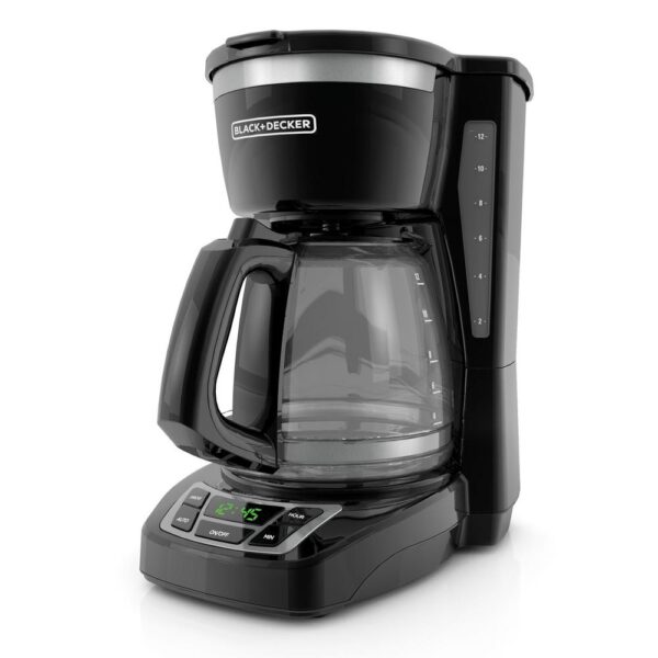 12-Cup Black Programmable Coffeemaker