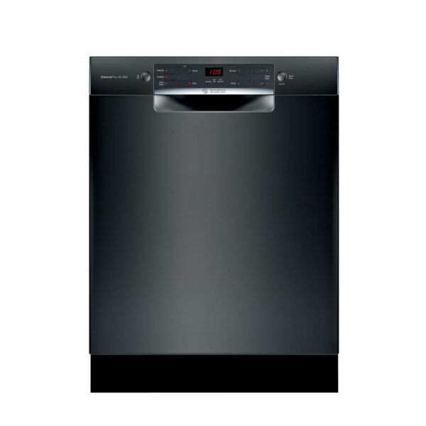 300 Series 24 in. ADA Front Control Dishwasher in Black with Stainless Steel Tub