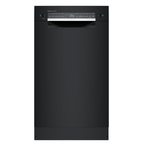 300 Series 18 in. ADA Compact Front Control Dishwasher in Black with Stainless Steel Tub and 3rd Rack