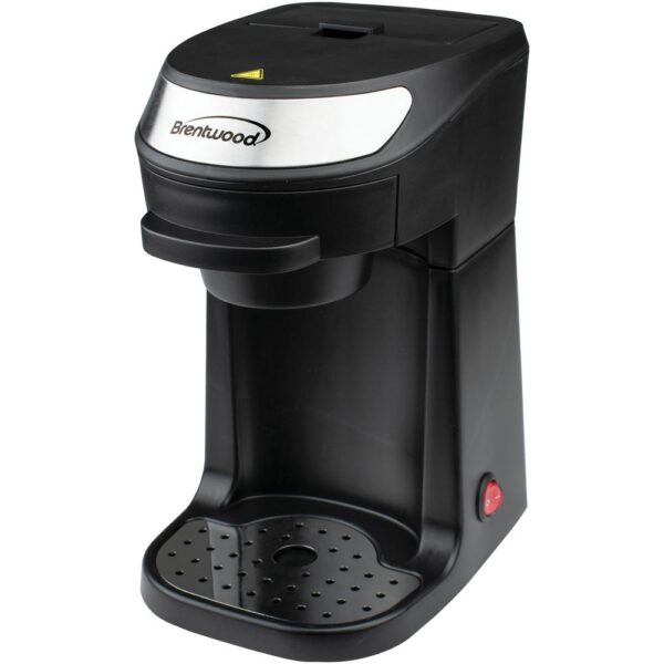 1-Cup Black Single-Serve Coffee Maker with Mug