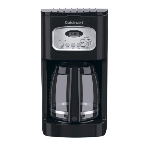 12-Cup Programmable Black Drip Coffee Maker with Carafe