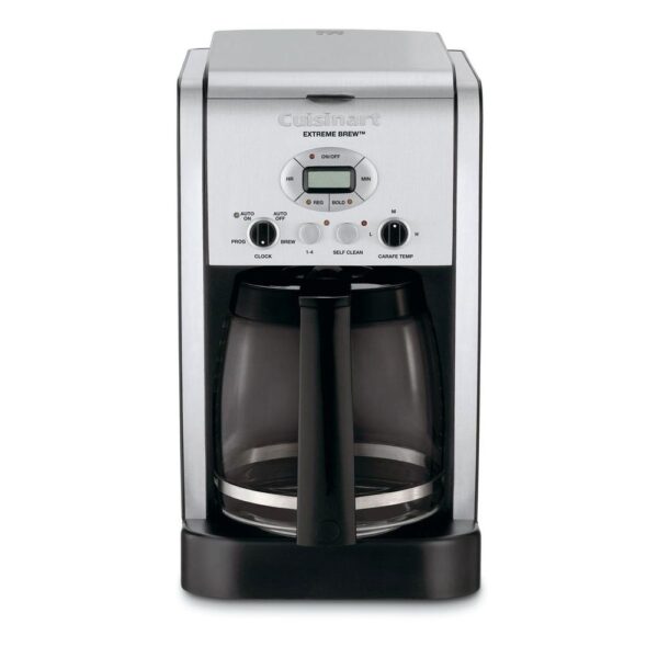 Extreme Brew 12-Cup Black Drip Coffee Maker with Programmable Settings