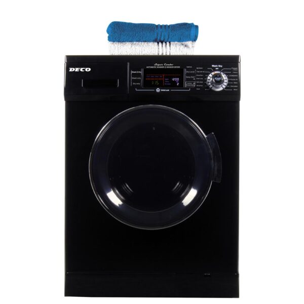 1.57 cu. ft. Black High -Efficiency Vented / Ventless Electric All-in-One Washer Dryer Combo