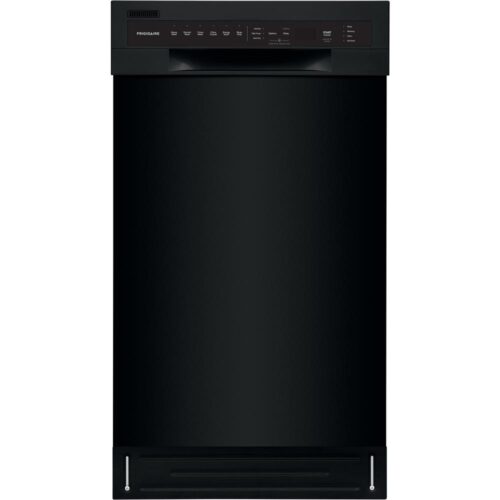 18 in. Black Front Control Built-In Tall Tub Dishwasher with Stainless Steel Tub