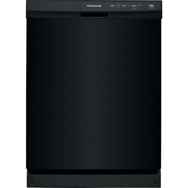 24 in. Black Front Control Built-In Tall Tub Dishwasher