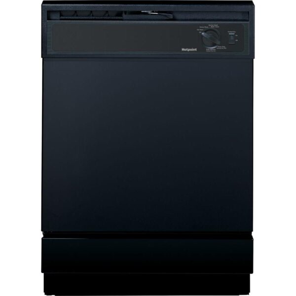 Front Control Dishwasher in Black