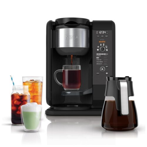 6.25-Cup Hot and Cold Brew Programmable Black Drip Coffee Maker (CP301)