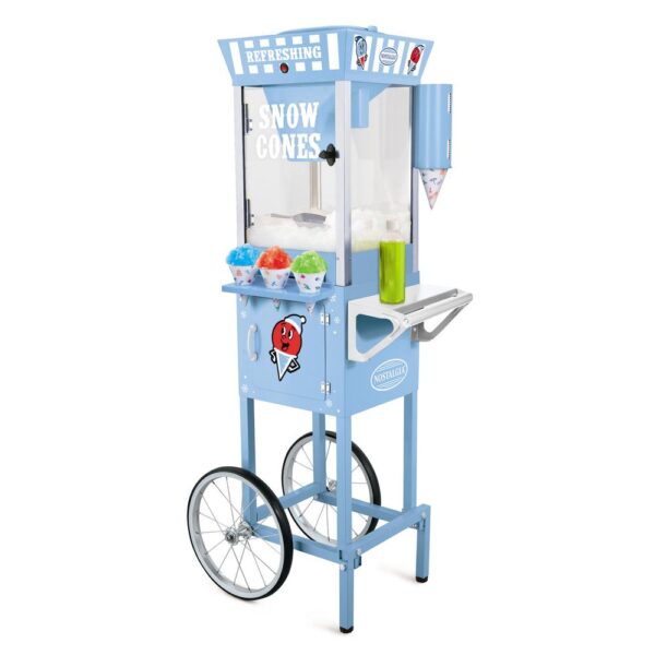 Vintage 575 oz. Snow Cone Machine Cart in Blue