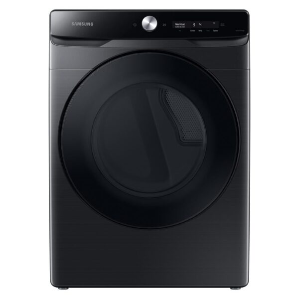 7.5 cu. ft. 240-Volt Brushed Black Electric Dryer with Smart Dial and Super Speed Dry