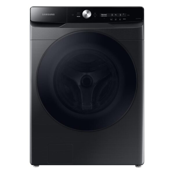 5.0 cu. ft. Extra-Large Brushed Black Front Load Washing Machine with Smart Dial and Super Speed