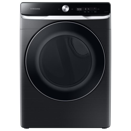 7.5 cu. ft. 120-Volt Brushed Black Gas Dryer with Smart Dial and Super Speed Dry