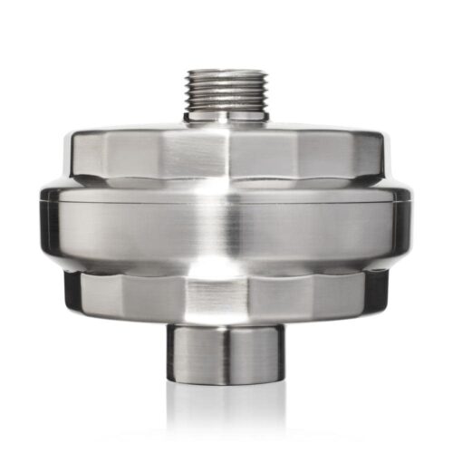 VivaSpring Universal KDF Compact Shower Head Filter in Brushed Nickel