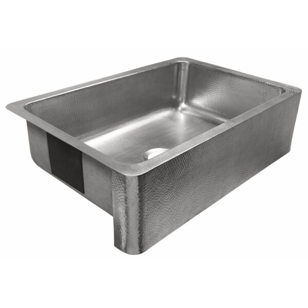 Percy Farmhouse Apron-Front Crafted Stainless Steel 32 in. Single Bowl Kitchen Sink with Brushed Finish