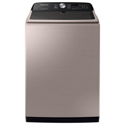 27 in. 5.0 cu. ft. High Efficiency Champagne Top Load Washing Machine with Active Wash Jet