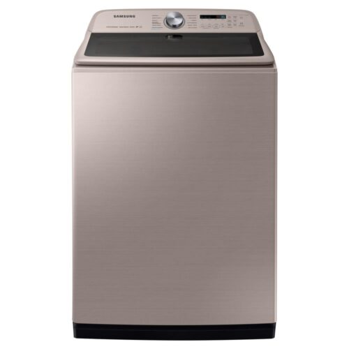 5.4 cu. ft. High-Efficiency Champagne Top Load Washing Machine with Super Speed and Steam