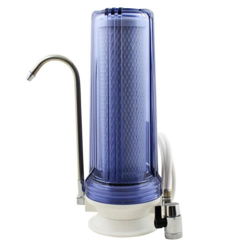 Premium Single Stage Counter Top Water Filtration System in Clear