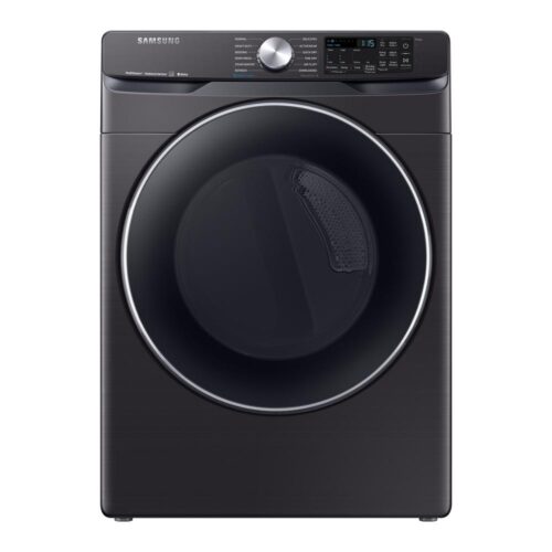 7.5 cu. ft. Fingerprint Resistant Black Stainless Electric Dryer with Steam Sanitize+