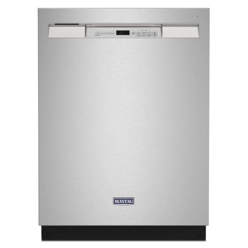 24 in. Fingerprint Resistant Stainless Front Control Built-In Tall Tub Dishwasher with Dual Power Filtration