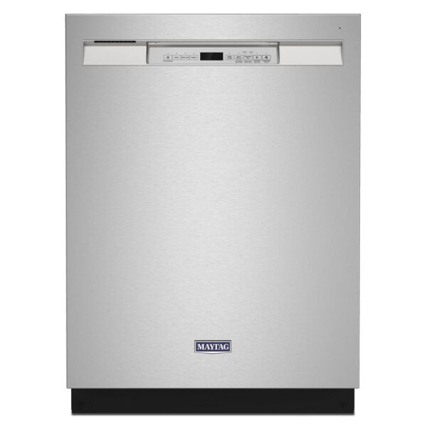 24 in. Fingerprint Resistant Stainless Front Control Built-In Tall Tub Dishwasher with Dual Power Filtration