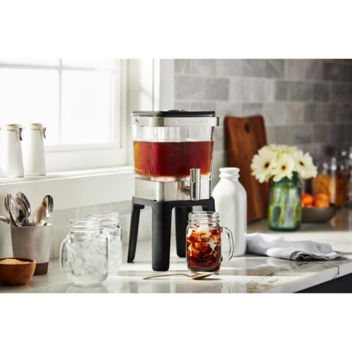 4.75 Cup Silver Cold Brew Coffee Maker