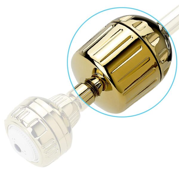 High Output2 3-1/2 in. Shower Filter in Gold