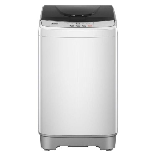 20.5 in. 1.2 cu. ft. Compact Gray Top Load Washing Machine with Stainless Steel Tub