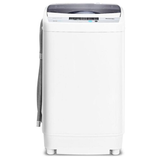 19 in. W 1.34 cu. ft. Smart Portable Top Load Washing Machine Spin Compact Washer in Grey