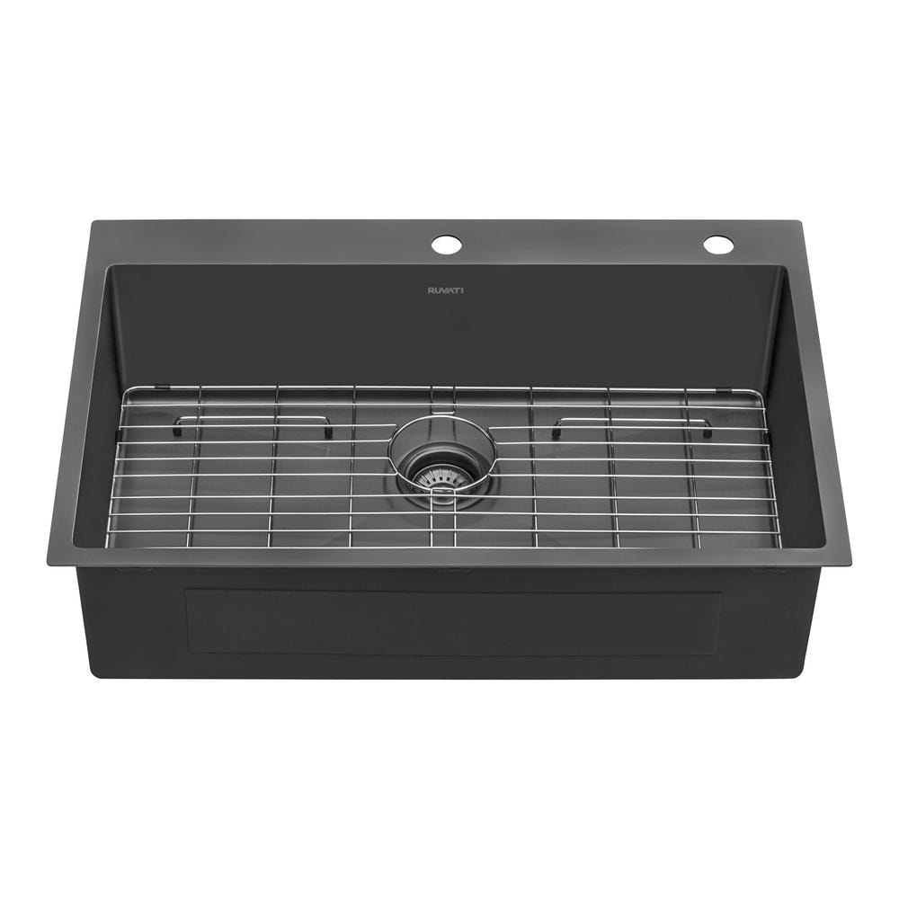 gunmetal-matte-black-ruvati-drop-in-kitchen-sinks-rvh5005bl-e1_1000