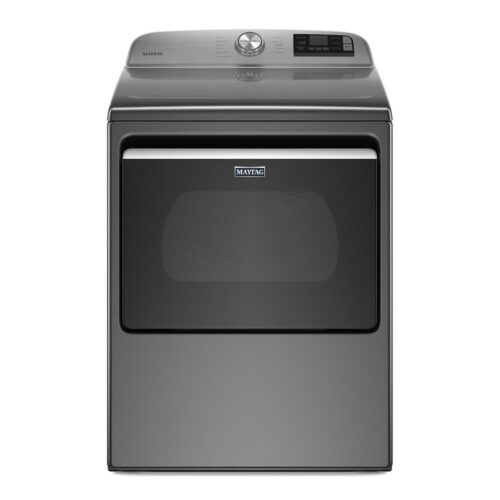 7.4 cu. ft. 240-Volt Metallic Slate Smart Capable Electric Dryer with Hamper Door and Advanced Moisture Sensing