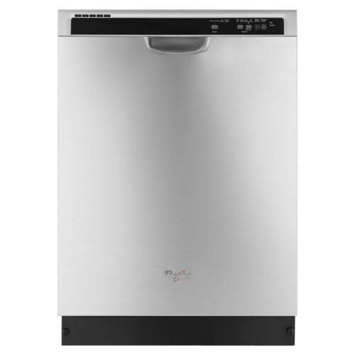 24 in. Monochromatic Stainless Steel Front Control Built-in Tall Tub Dishwasher with 1-Hour Wash Cycle