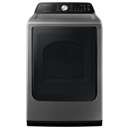 Large 7.4 cu. ft. Capacity Platinum Electric Dryer with Sensor Dry