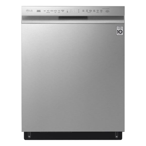 24 in. PrintProof Stainless Steel Front Control Built-In Tall Tub Dishwasher with QuadWash