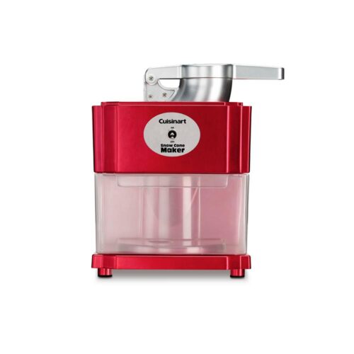 90 W 20 oz. Red Countertop Snow Cone Machine