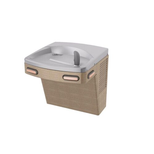 Barrier-Free Versacooler II Push-Button Refrigerated Drinking Fountain Faucet in Sandstone Powder Coat