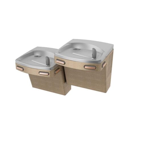 Barrier-Free Versacooler II Push-Button Refrigerated Drinking Fountain Faucet in Sandstone Powder Finish