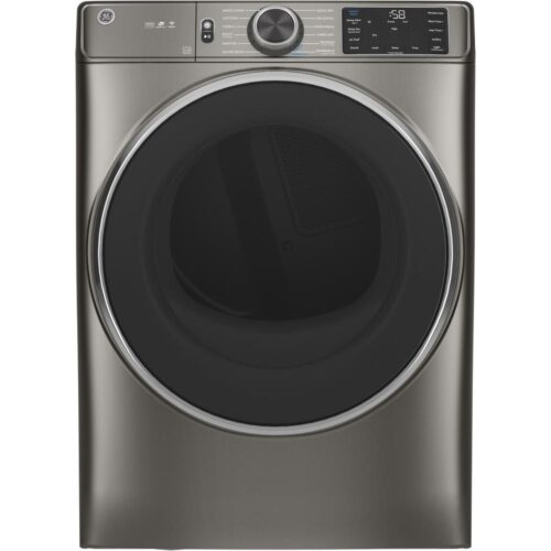 7.8 cu. ft. Smart 120-Volt Satin Nickel Stackable Gas Vented Dryer with Steam and Sanitize Cycle