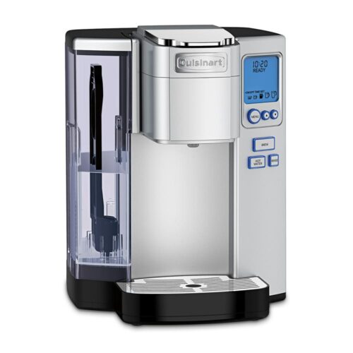 Premium Programmable Silver Single Serve Coffee Maker