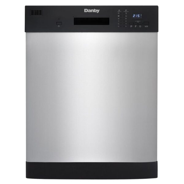 24 in. Stainless Steel Front Control Smart Dishwasher 120-volt with Stainless Steel Tub