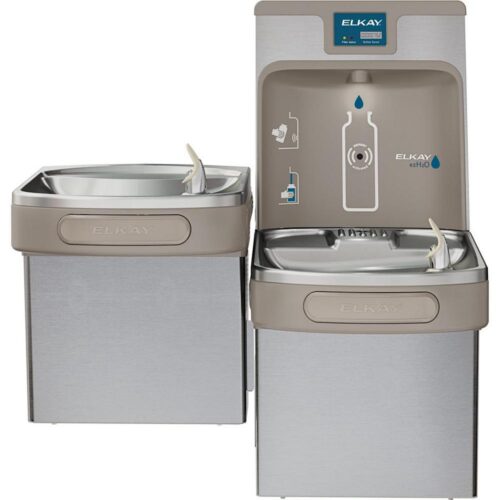 Filtered 8 GPH EZH2O ADA Stainless Steel Bi-Level Drinking Fountain with Bottle Filling Station