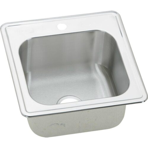 Gourmet Drop-In Stainless Steel 20 in. 1-Hole Single Bowl Kitchen Sink