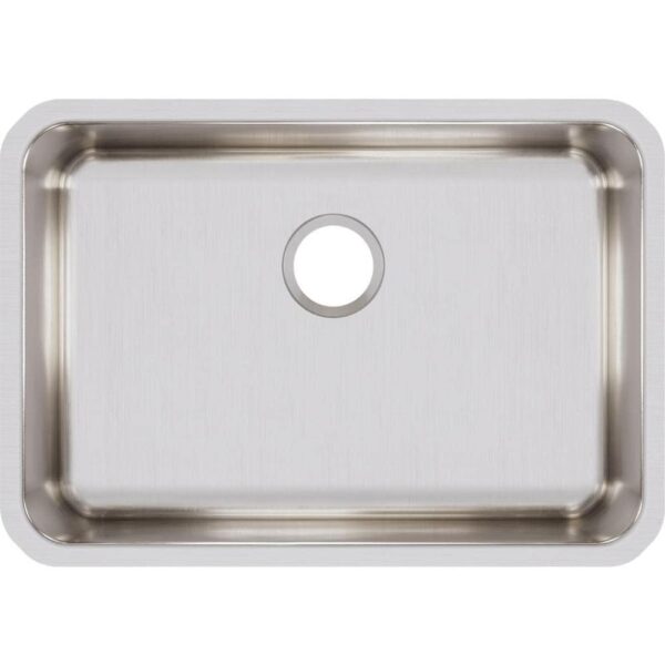 Lustertone Undermount Stainless Steel 27 in. Single Bowl Kitchen Sink with 8 in. Bowl