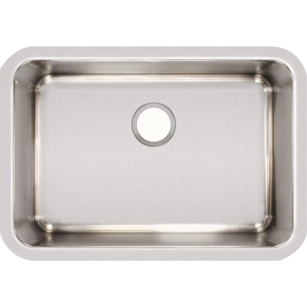 Lustertone Undermount Stainless Steel 27 in. Single Bowl Kitchen Sink with 10 in. Bowl