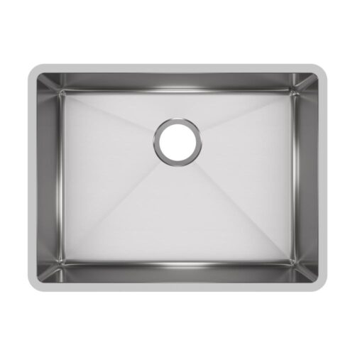 Crosstown Undermount Stainless Steel 24 in. Single Bowl Kitchen Sink