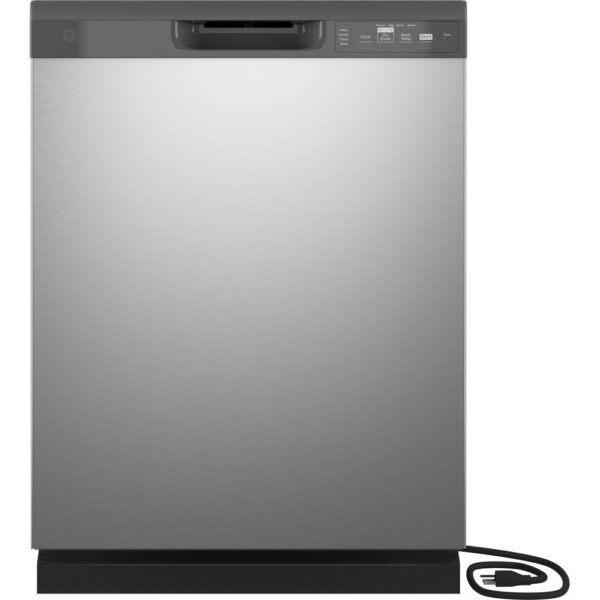 24 in. Stainless Steel Front Control Tall Tub Dishwasher with Steam Cleaning