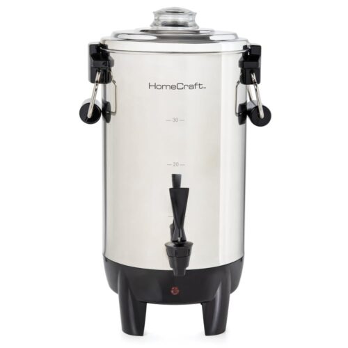 30-Cup Stainless Steel Coffee Urn with Reusable Filter