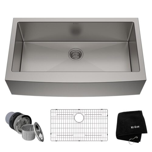 Standard PRO Stainless Steel 36 in. Single Bowl  Farmhouse/Apron-Front Kitchen Sink