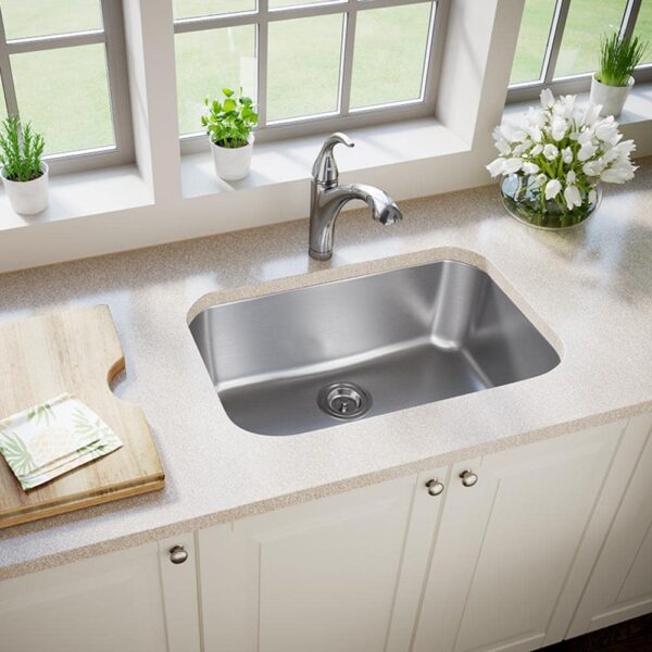 Undermount Stainless Steel 27 in. Single Bowl Kitchen Sink