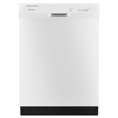 24 in. White Front Control Built-In Tall Tub Dishwasher with Triple Filter Wash System