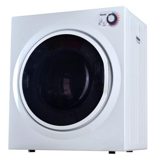 3.5 cu. ft. 110-Volt White and Black Compact Portable Electric Laundry Dryer